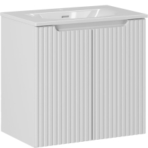 Szafka łazienkowa wisząca z umywalką 60 cm NOVA WHITE Podstawowe