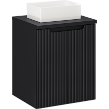 Szafka łazienkowa wisząca z umywalką 50 cm NOVA BLACK Podstawowe