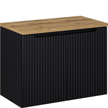 Zestaw szafek łazienkowych z blatem 80 cm NOVA BLACK Podstawowe