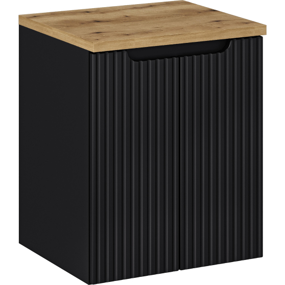 Zestaw szafek łazienkowych z blatem 50 cm NOVA BLACK Podstawowe