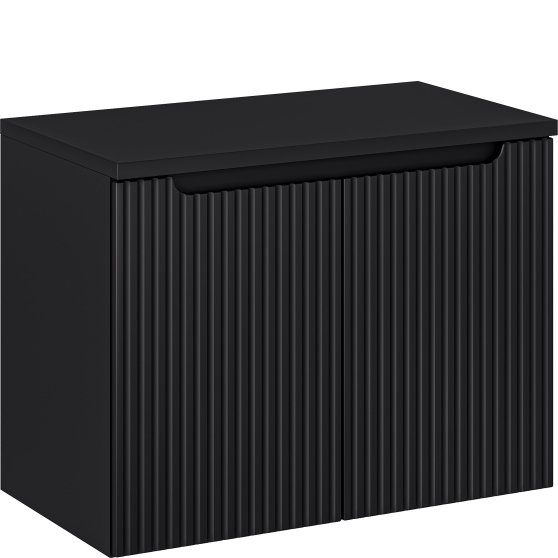 Zestaw szafek łazienkowych z blatem 80 cm NOVA BLACK Podstawowe