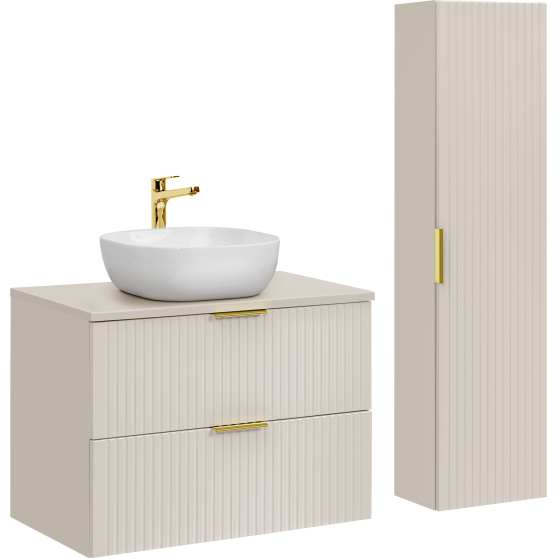 Zestaw mebli do łazienki 80 cm SET-ADC B CASHMERE ADEL CASHMERE Podstawowe