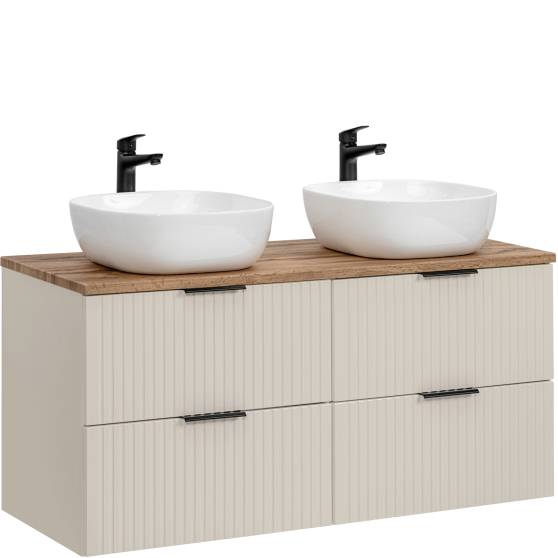 Szafka łazienkowa wisząca z umywalką 120 cm ADEL CASHMERE Podstawowe