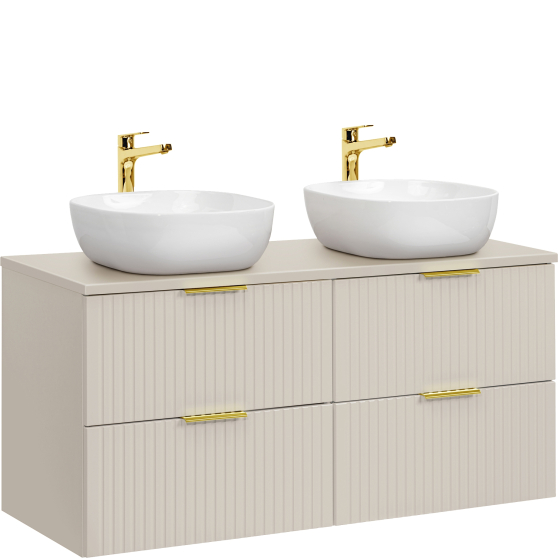 Szafka łazienkowa wisząca z umywalką 120 cm ADEL CASHMERE Podstawowe