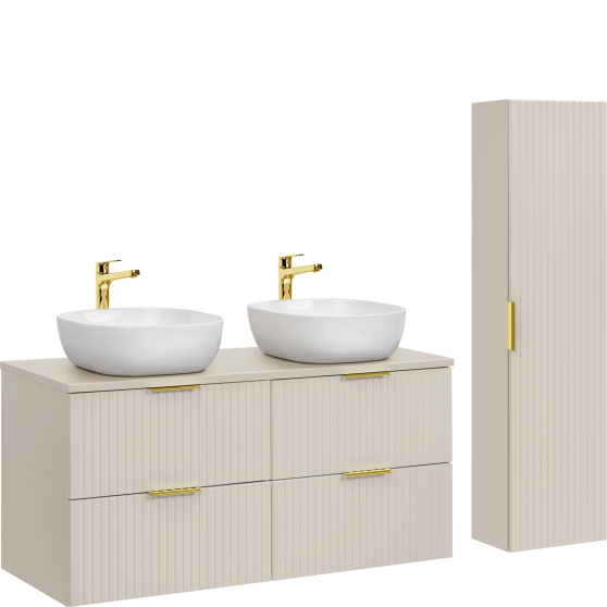 Zestaw mebli do łazienki 120 cm SET-ADC B CASHMERE ADEL CASHMERE Podstawowe