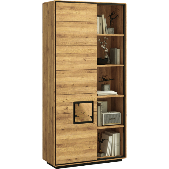 Regał z drzwiami drewniany Dziki Dąb olejowany WZ-0625-103 WZ-0625 Podstawowe