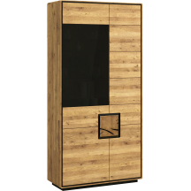 Witryna Lewa II-L drewniana Dziki Dąb olejowany WZ-0625-112 WZ-0625 Podstawowe