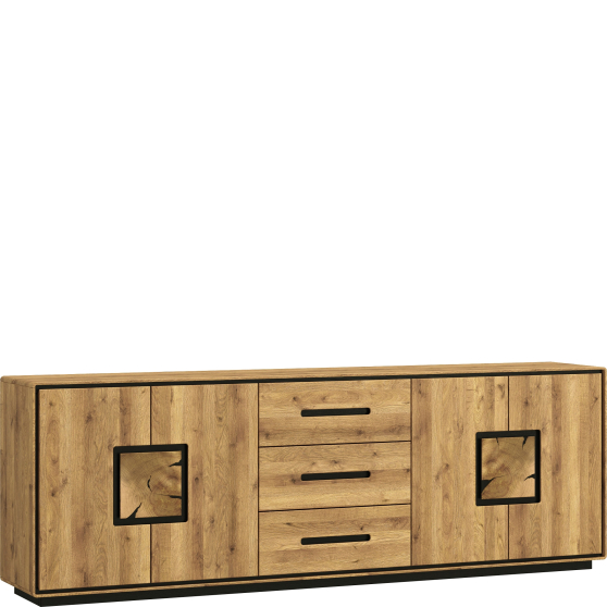 Komoda III drewniana Dziki Dąb olejowany WZ-0625-303 WZ-0625 Podstawowe