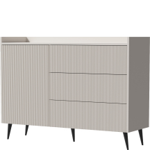 Komoda kaszmir z szufladami i drzwiami frezowane fronty ADEMO Podstawowe