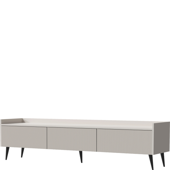 Szafka RTV 180 pod telewizor kaszmir frezowane fronty ADEMO Podstawowe