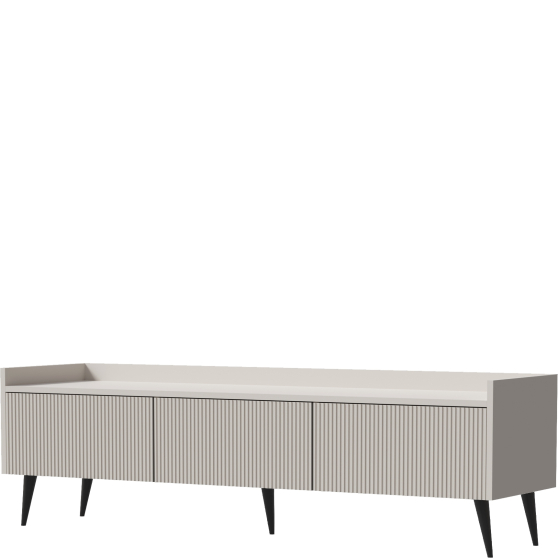 Szafka RTV 150 pod telewizor kaszmir frezowane fronty ADEMO Podstawowe