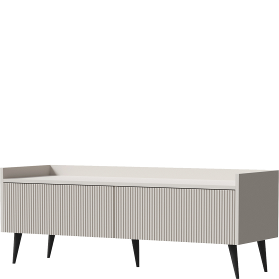 Szafka RTV 120 pod telewizor kaszmir frezowane fronty ADEMO Podstawowe