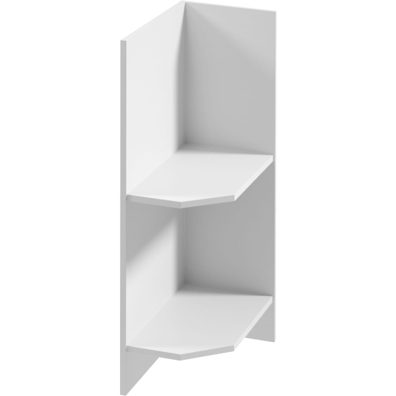 Szafka regał dolny końcowy D25PZ Prawa SYCYLIA WHITE Podstawowe