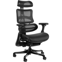 Fotel obrotowy ergonomiczny ERGOTHRONE BLACK GUN Podstawowe