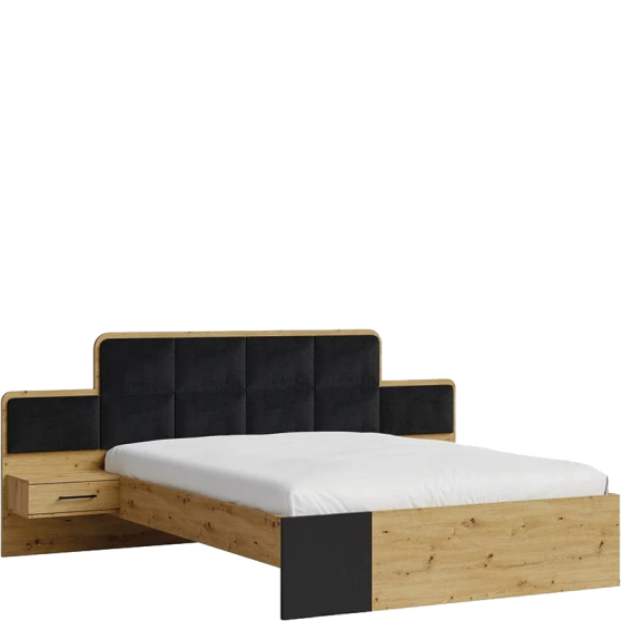 Łóżko 160 x 200 z szafkami nocnymi SNAKE SYPIALNIA Podstawowe