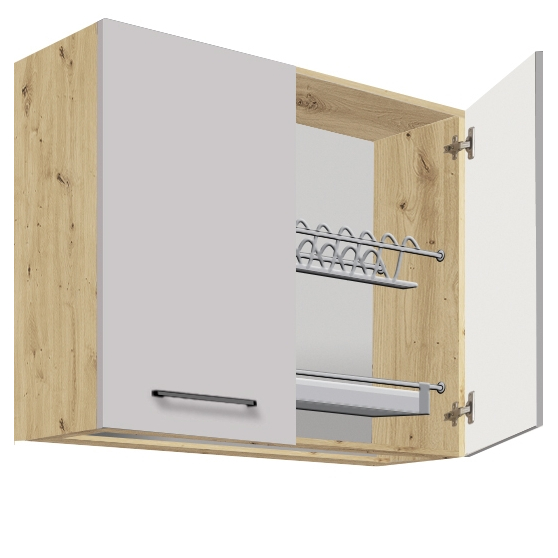 Szafka górna wisząca z ociekarką 2 drzwi 80 cm IL-53G INFINITY LATTE Podstawowe