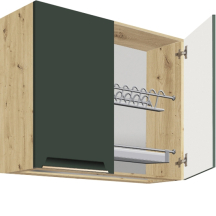 Szafka górna wisząca z ociekarką 2 drzwi 80 cm GLA-53G GLAMOUR GREEN Podstawowe