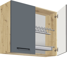 Szafka górna wisząca z ociekarką 2 drzwi 80 cm IG-53G INFINITY GRAY Podstawowe