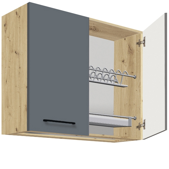 Szafka górna wisząca z ociekarką 2 drzwi 80 cm IG-53G INFINITY GRAY Podstawowe