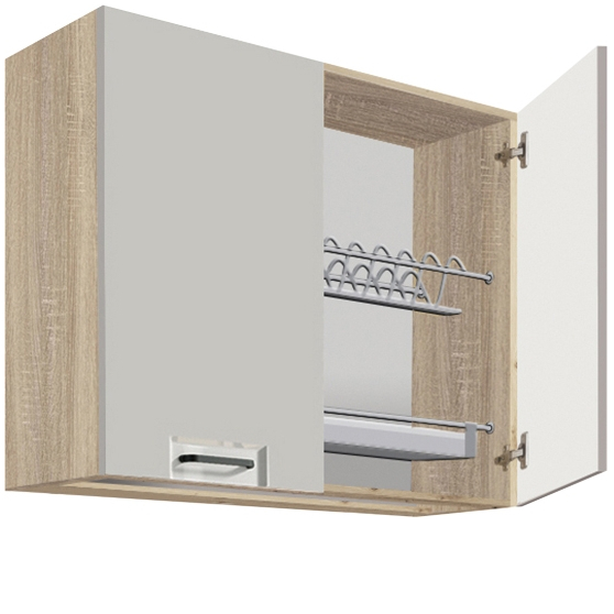 Szafka górna wisząca z ociekarką 2 drzwi 80 cm FL-53G FAVORIT LATTE Podstawowe