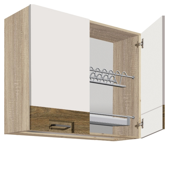 Szafka górna wisząca z ociekarką 2 drzwi 80 cm FR-53G FAVORIT BIEL&RIBBECK Podstawowe