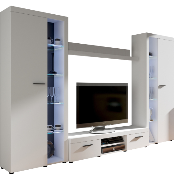 Zestaw mebli do salonu WH01 Biały RUMBA XL Podstawowe