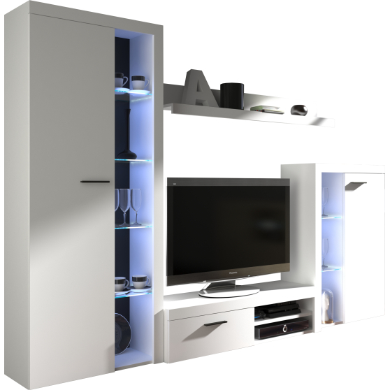 Zestaw mebli do salonu WH01 Biały RUMBA Podstawowe