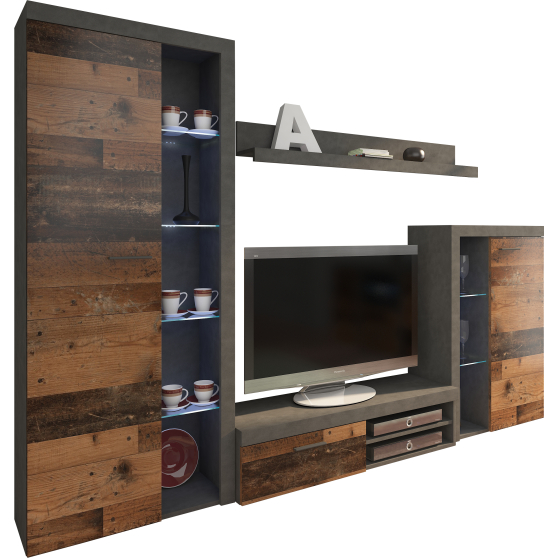 Zestaw mebli do salonu OLDMAT01 Old Style / Matera RUMBA Podstawowe