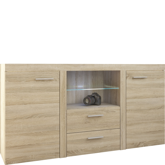 Komoda SO20 2F2S Dąb Sonoma RUMBA Podstawowe