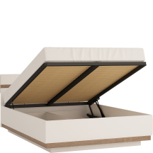 Łóżko 140 x 200 ze stelażem i materacem TYP 97 LINATE Podstawowe