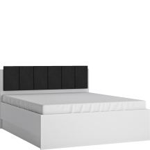 Łóżko 160 x 200 ze stelażem i materacem LYOZ04 LYON BIAŁY Podstawowe