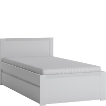 Łóżko 90 x 200 ze stelażem i dwoma materacami NVIZ01 NOVI Podstawowe