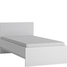 Łóżko 90 x 200 ze stelażem i materacem FRIZ01 Biel Alpejska FRIBO Podstawowe