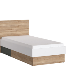 Łóżko 90 x 200 ze stelażem i materacem TWEZ02 TWENTY Podstawowe