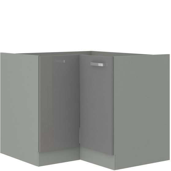 Szafka kuchenna stojąca narożna 2 drzwi 90 x 90 ND 2F GREY Podstawowe