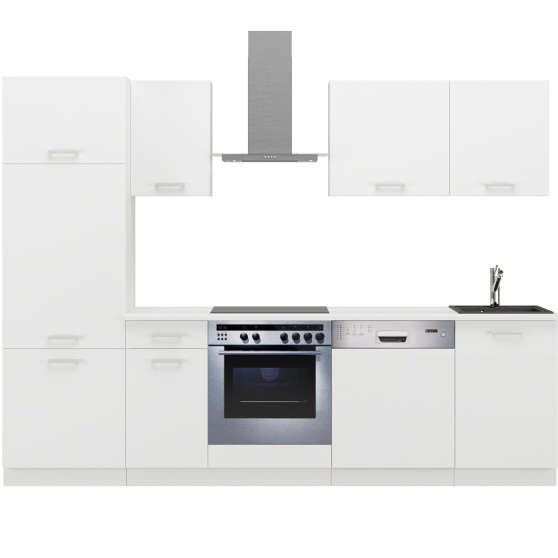 Zestaw mebli kuchennych 270 z blatem Biały TONI Podstawowe