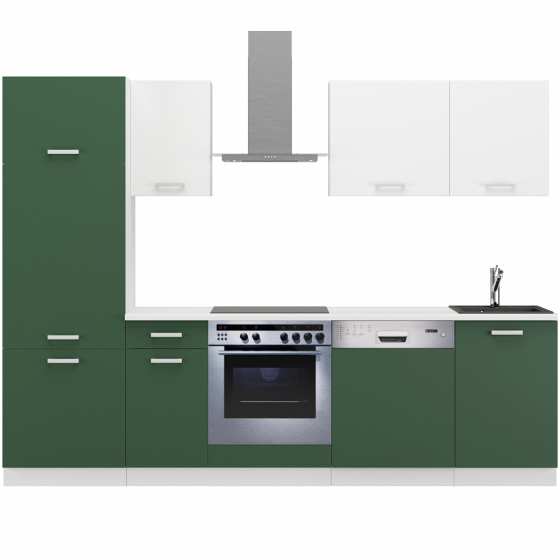 Zestaw mebli kuchennych 270 z blatem Labrador / Biały TONI Podstawowe