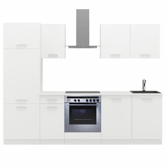 Zestaw mebli kuchennych 260 z blatem Biały TONI Podstawowe