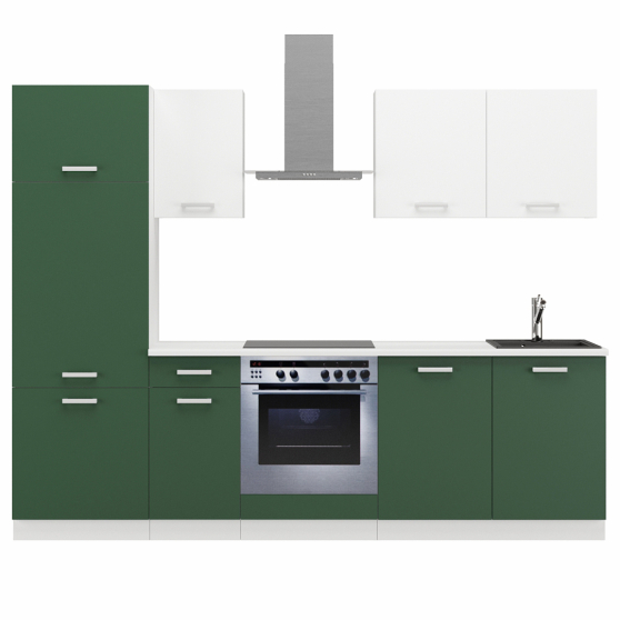 Zestaw mebli kuchennych 260 z blatem Labrador / Biały TONI Podstawowe