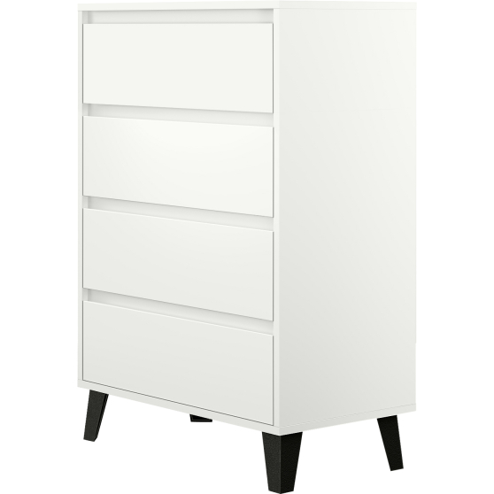 Komoda z 4 szufladami BORG Biały Mat BORG Podstawowe