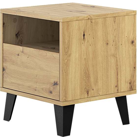 Szafka nocna z szufladą BORG Dąb Artisan BORG Podstawowe