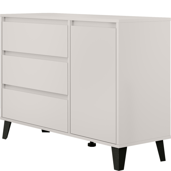 Komoda jednodrzwiowa z 3 szufladami BORG Kaszmir BORG Podstawowe