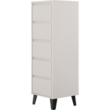 Komoda wysoka z 5 szufladami BORG Kaszmir BORG Podstawowe