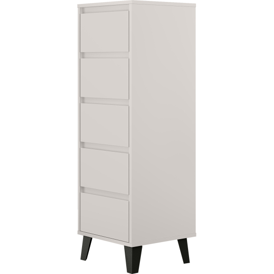 Komoda wysoka z 5 szufladami BORG Kaszmir BORG Podstawowe