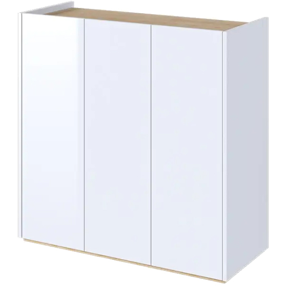 Komoda 3-drzwiowa z oświetleniem EA-03 Biały Połysk EASY Podstawowe