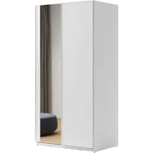 Szafa przesuwna 120 z lustrem MX-01 Biała MAXI Podstawowe