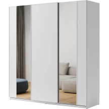 Szafa przesuwna 220 z lustrem MX-05 Biała MAXI Podstawowe