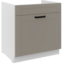 Szafka pod zlewozmywak 1 szuflada 80 ZL 1S LUNA CLAY GREY Podstawowe (1)