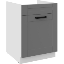 Szafka pod zlewozmywak 1 szuflada 60 ZL 1S LUNA DUST GREY Wnętrze - Zdjęcie (1)