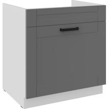 Szafka pod zlewozmywak 1 szuflada 80 ZL 1S LUNA DUST GREY Podstawowe (1)